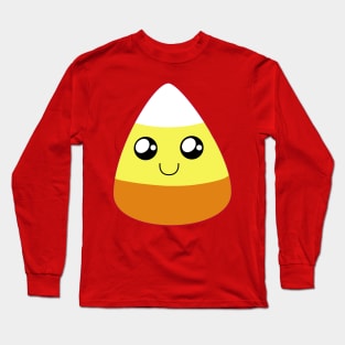 Cute Happy Candy Corn (Purple) Long Sleeve T-Shirt